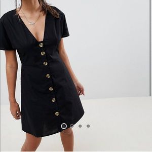 ASOS DESIGN button mini skater dress, 14